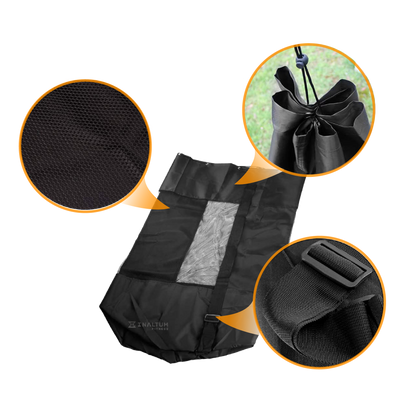 Balonera Saco Bolso XL 15 Balones - Futbol Volei Basquet - Negro