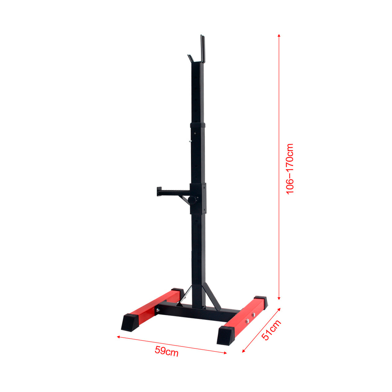 Atril tipo Rack olímpico ajustable - Squat Press sentadilla 1001