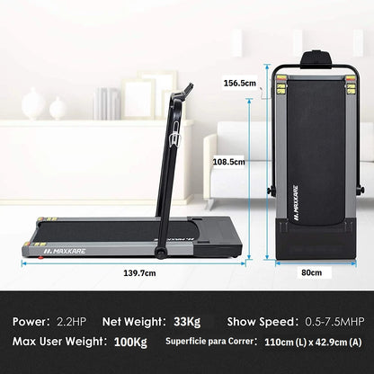 Trotadora Caminadora Plegable electrica 2.2HP Maxkare - 1008