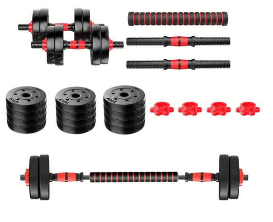 Set Kit Par Mancuerna Cementada Pvc Ajustable Extension 40kg