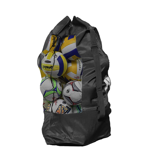 Balonera Saco Bolso XL 15 Balones - Futbol Volei Basquet - Negro