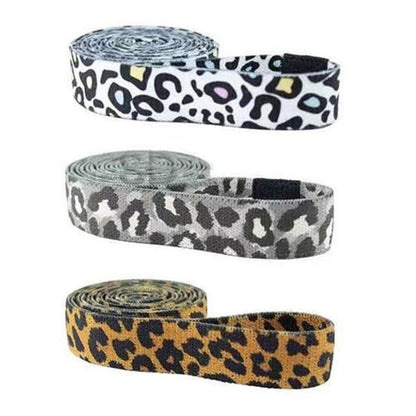 Set 3 Bandas Tela Loop Largas Ligas ElÃ¡sticas Fitness 2mtrs - Color Solido