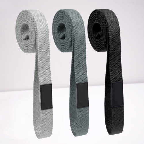 Set 3 Bandas Tela Loop Largas Ligas ElÃ¡sticas Fitness 2mtrs - Color Solido