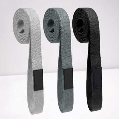 Set 3 Bandas Tela Loop Largas Ligas ElÃ¡sticas Fitness 2mtrs - Color Solido