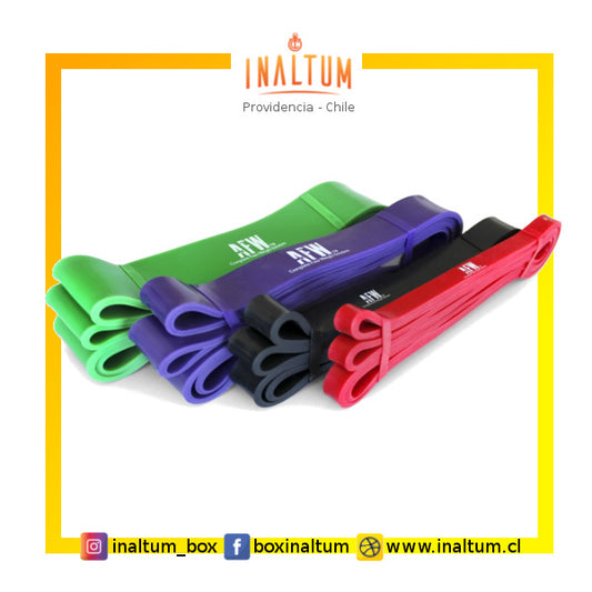 Pack Bandas largas Calistenia, ancho 45 + 32 + 21 + 12 mm