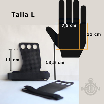 Calleras Crossfit 3 Dedos Gym Calistenia Gimnasia Fitness Cayeras - S