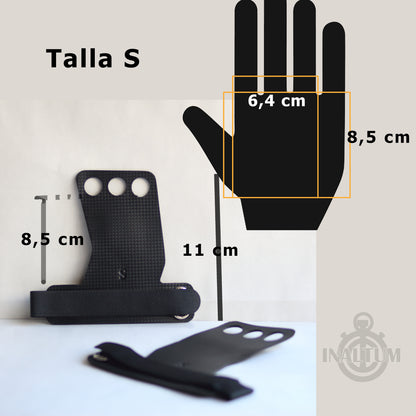 Calleras Crossfit 3 Dedos Gym Calistenia Gimnasia Fitness Cayeras - S