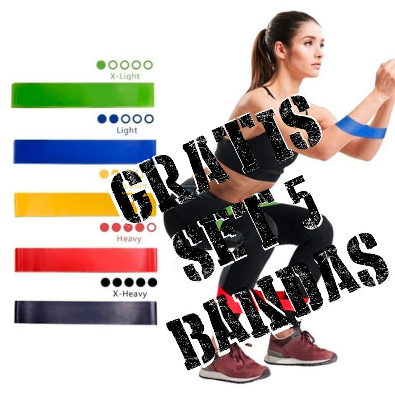 Escaladora Stepper portatil con Bandas para Brazos + Regalo Set de Bandas de Gluteos