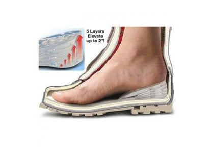 Par Plantilla Silicona Transparente Aumenta Estatura - 5cm