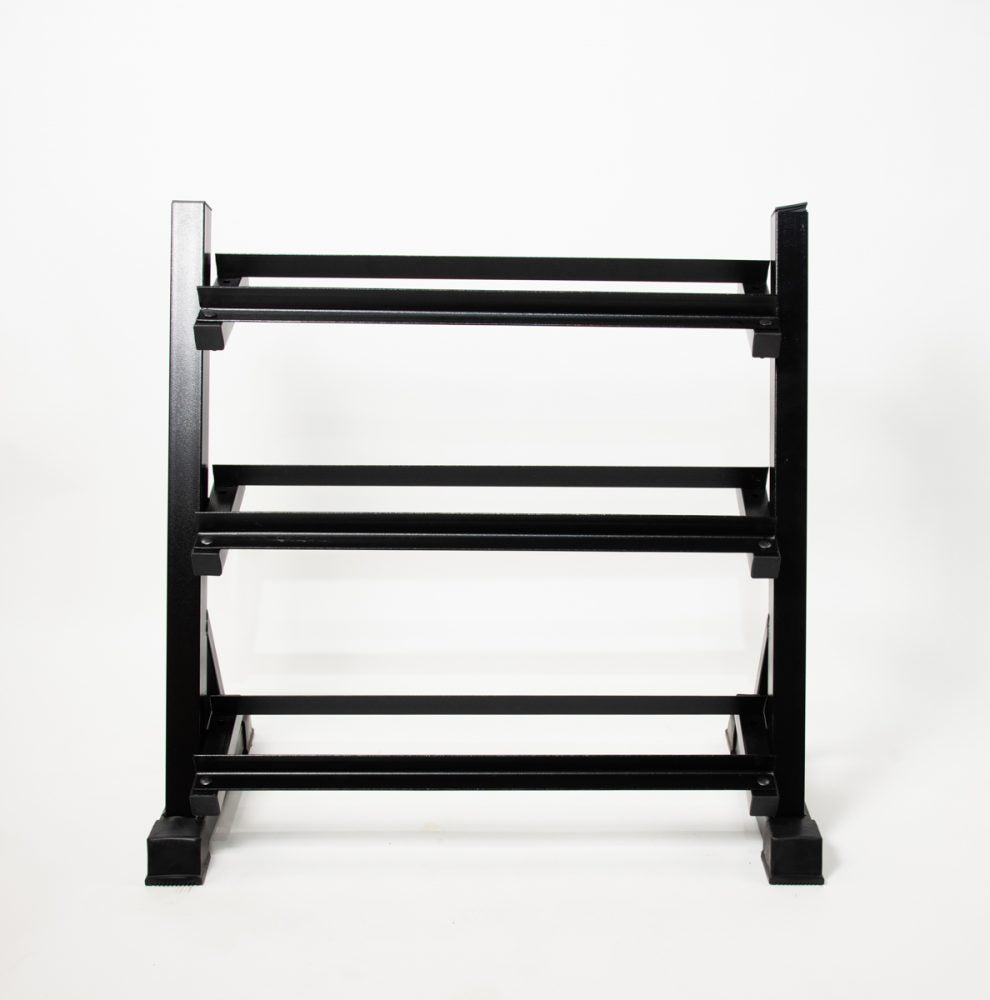 Pack Rack + Mancuernas Hexagonales Caucho 230 Kg