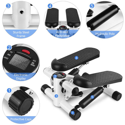 Escaladora Stepper portatil con Bandas para Brazos + Regalo Set de Bandas de Gluteos