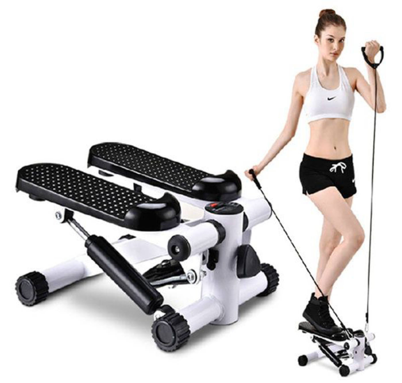 Escaladora Stepper portatil con Bandas para Brazos + Regalo Set de Bandas de Gluteos