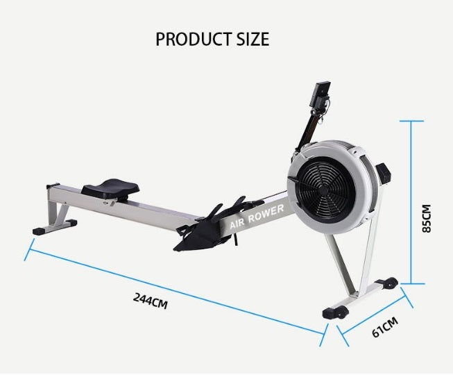 Remadora acero Air Rower - Cadena Aire