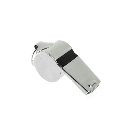 Silbato Pito Metalico DRB con Cordon - UNIDAD - Standard / Plateado