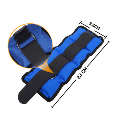 Pack 3 pares Tobilleras Peso Ejercicio Total 5kg